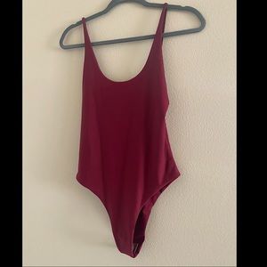 Kulani Kinis burgundy swimsuit